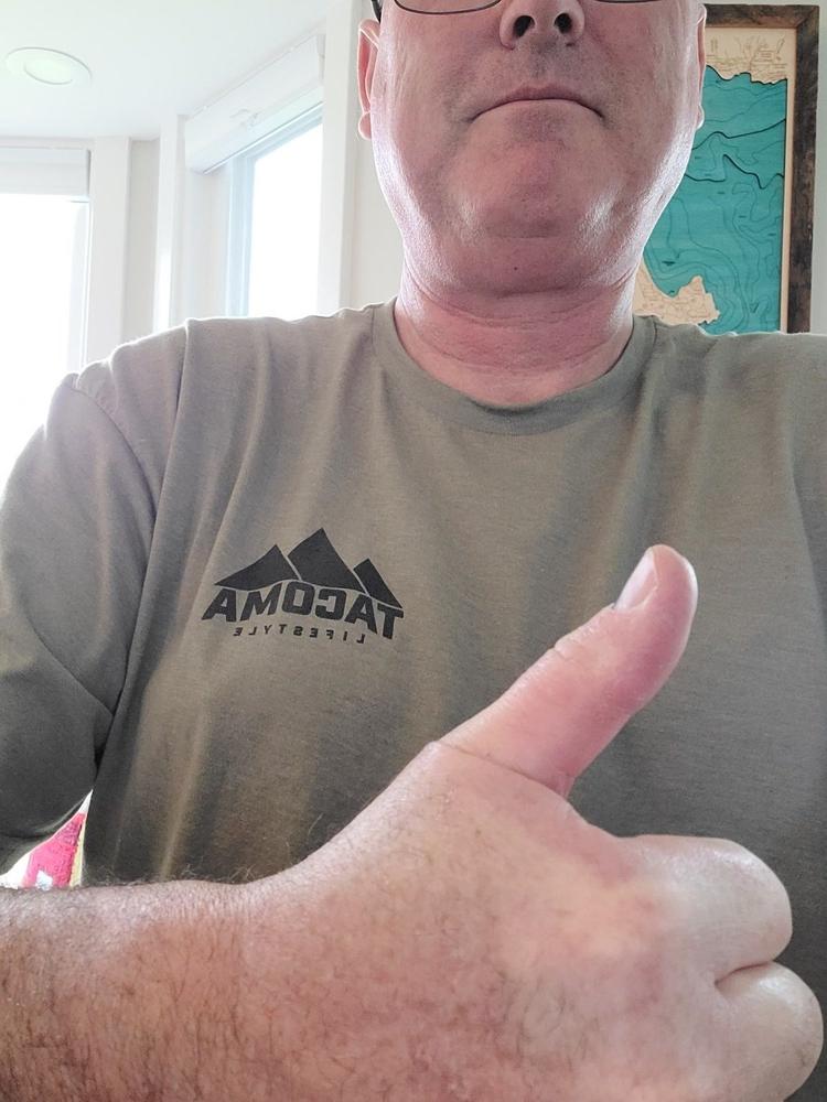 Tacoma Lifestyle Army Green OG Shirt - Customer Photo From Rob H.