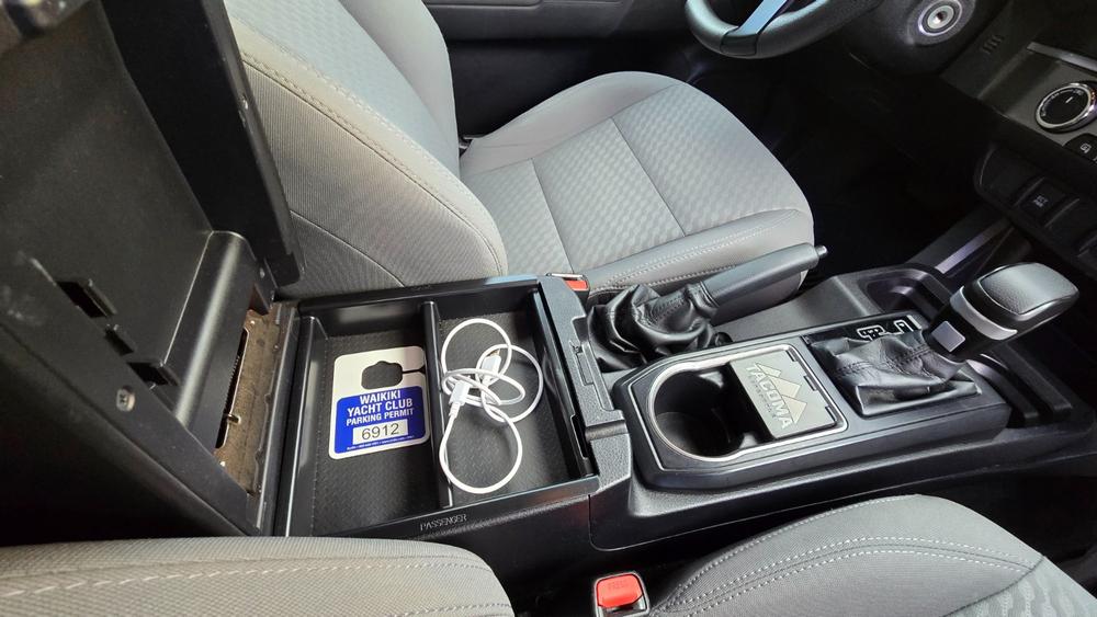 Center Console & Glove Box Organizer For Tacoma (2016-2023) - Customer Photo From Roy Brillante