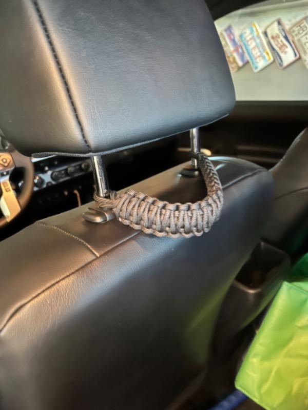 Paracord Headrest Grab Handles - Customer Photo From Joe F.