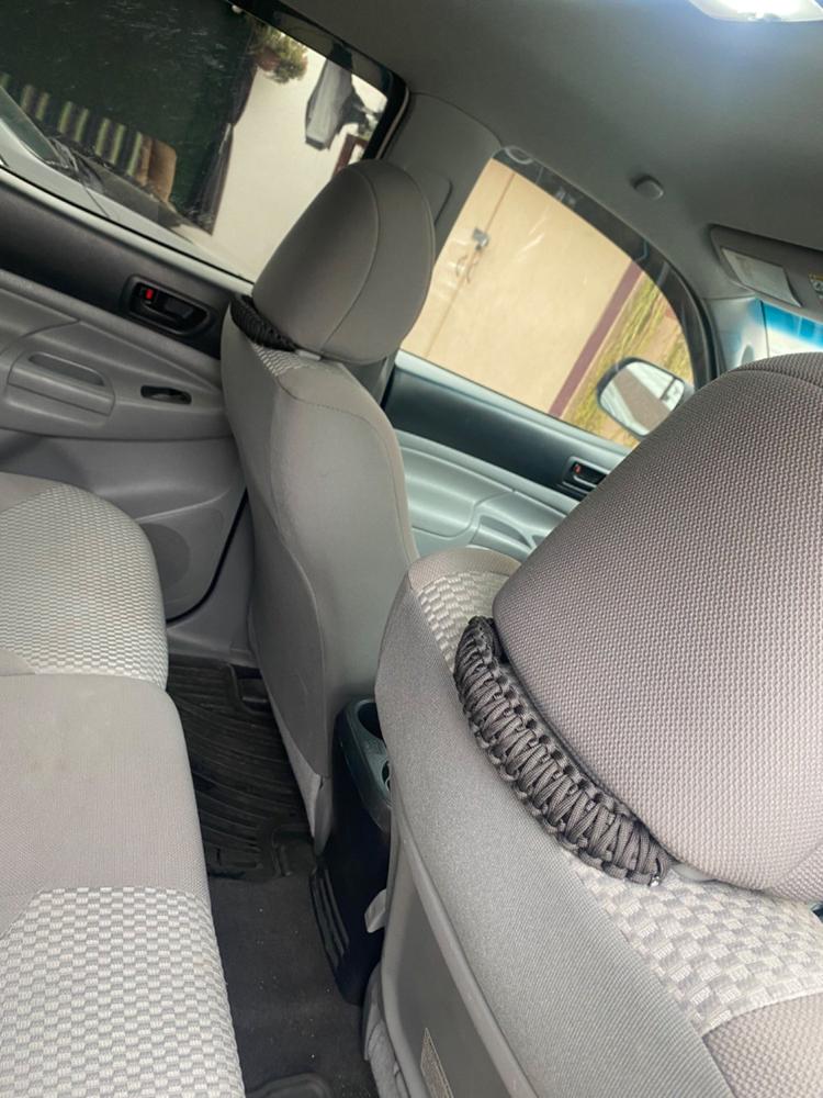 Paracord Headrest Grab Handles - Customer Photo From Johnny A.