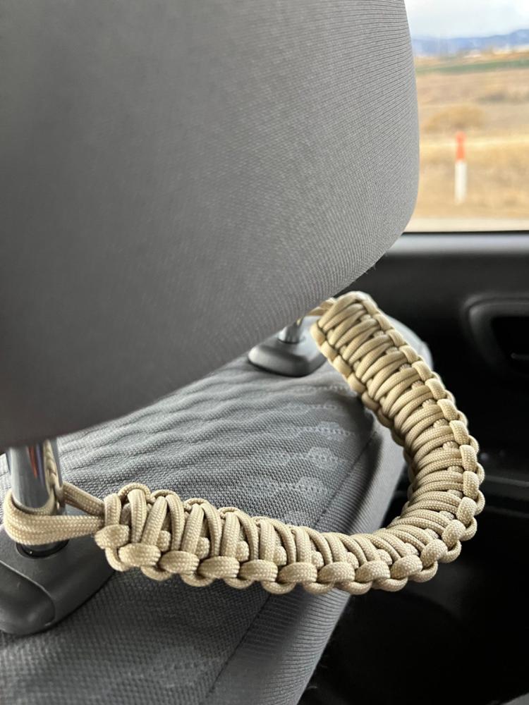 Paracord Headrest Grab Handles — Lifestyle