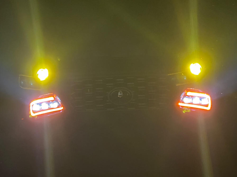 Morimoto XB LED Amber DRL Tacoma Headlights (2016-2022) - Customer Photo From Justin R.
