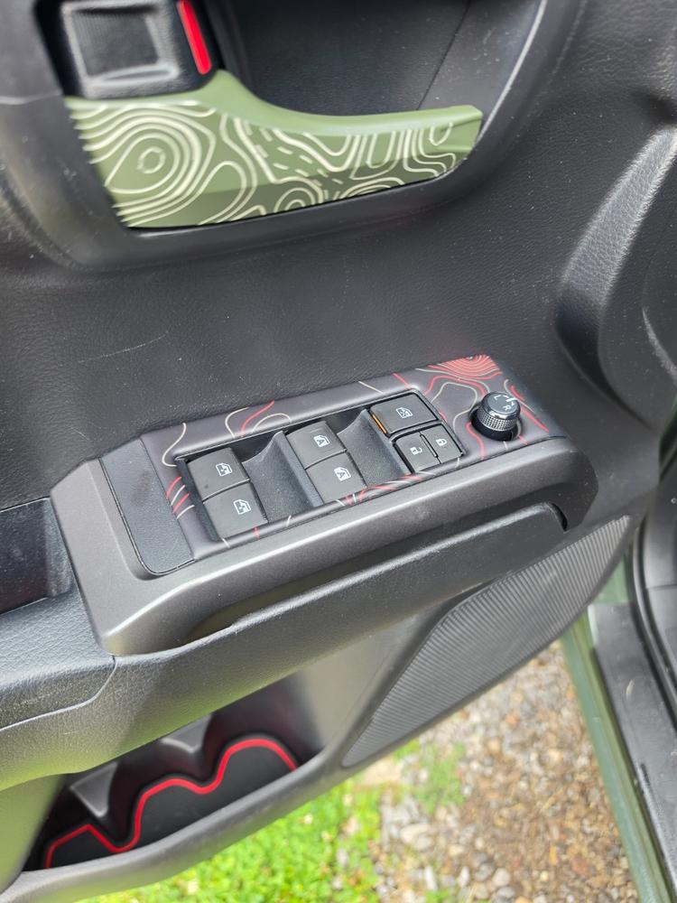 Tufskinz Door Switch Panel Accent Trim For Tacoma (2016-2023) - Customer Photo From Andrew Kalus