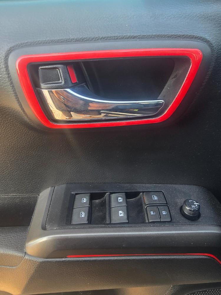 Tufskinz Side Center Console Line Inserts For Tacoma (2016-2023) - Customer Photo From James Callaghan