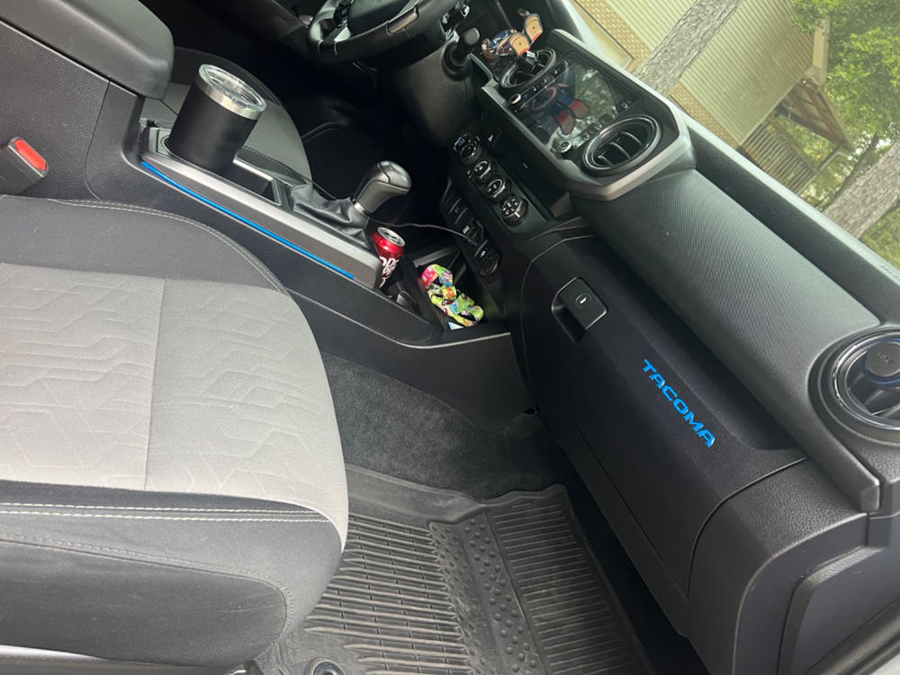 Tufskinz Side Center Console Line Inserts For Tacoma (2016-2023) - Customer Photo From Amber P.