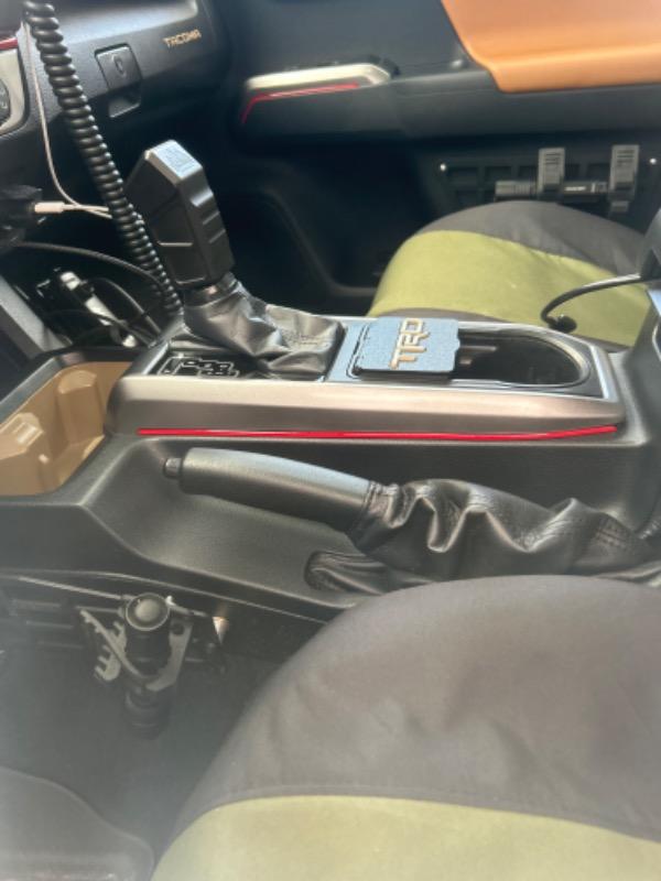 Tufskinz Side Center Console Line Inserts For Tacoma (2016-2023) - Customer Photo From Brandon D.