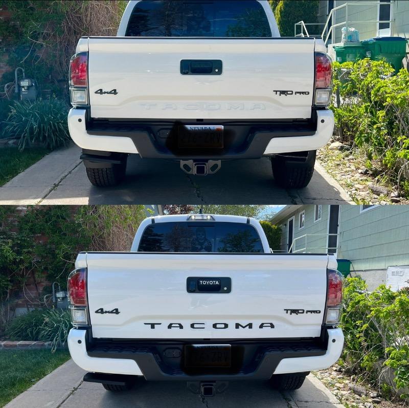 Tufskinz Tailgate Handle Letter Overlays For Tacoma (2016-2023) - Customer Photo From Laura P.
