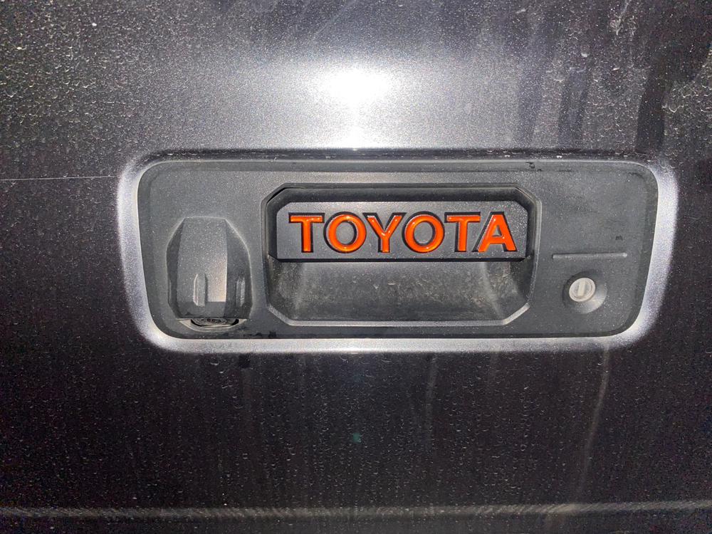 Tufskinz Tailgate Handle Letter Overlays For Tacoma (2016-2023) - Customer Photo From Tyler Whitcomb