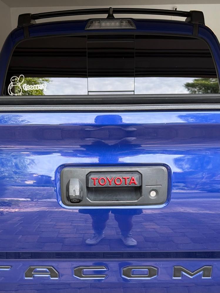 Tufskinz Tailgate Handle Letter Overlays For Tacoma (2016-2023) - Customer Photo From April Dianne See