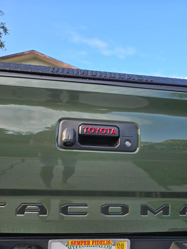 Tufskinz Tailgate Handle Letter Overlays For Tacoma (2016-2023) - Customer Photo From Georges R.