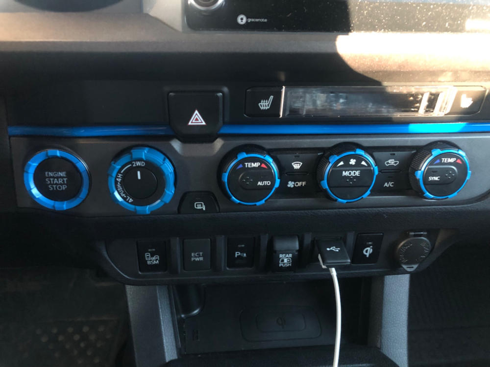 AJT Design Tacoma Climate Control Rings (2016-2023) - Customer Photo From Eddie P.
