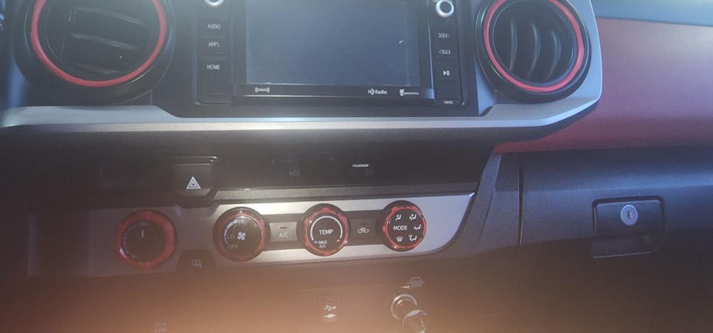 AJT Design Tacoma Climate Control Rings (2016-2023) - Customer Photo From Cristofer M.