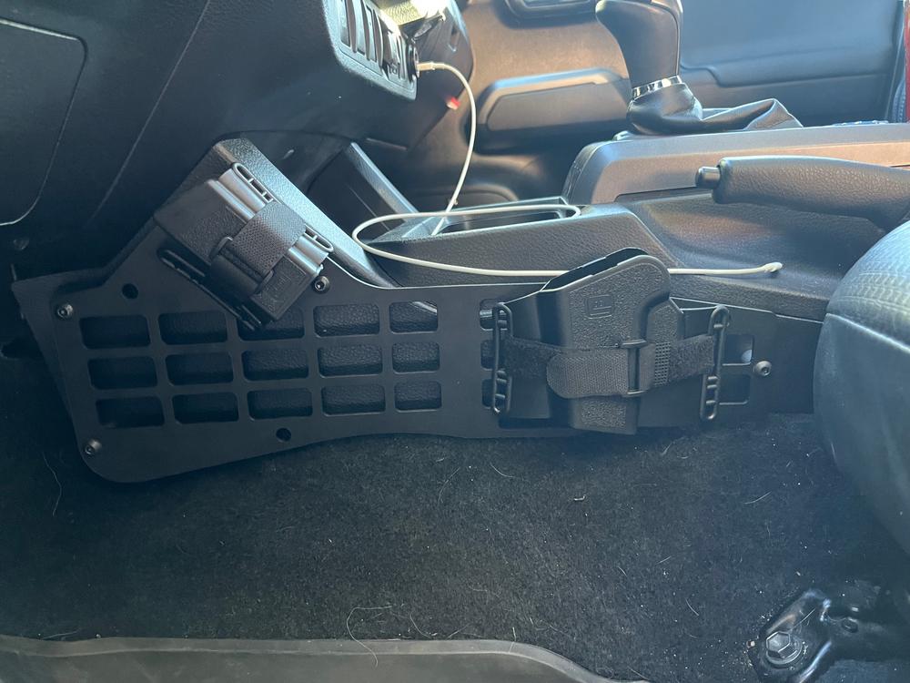 Cali Raised Tacoma Center Console Molle Panels (2005-2022) - Customer Photo From Kevin S.