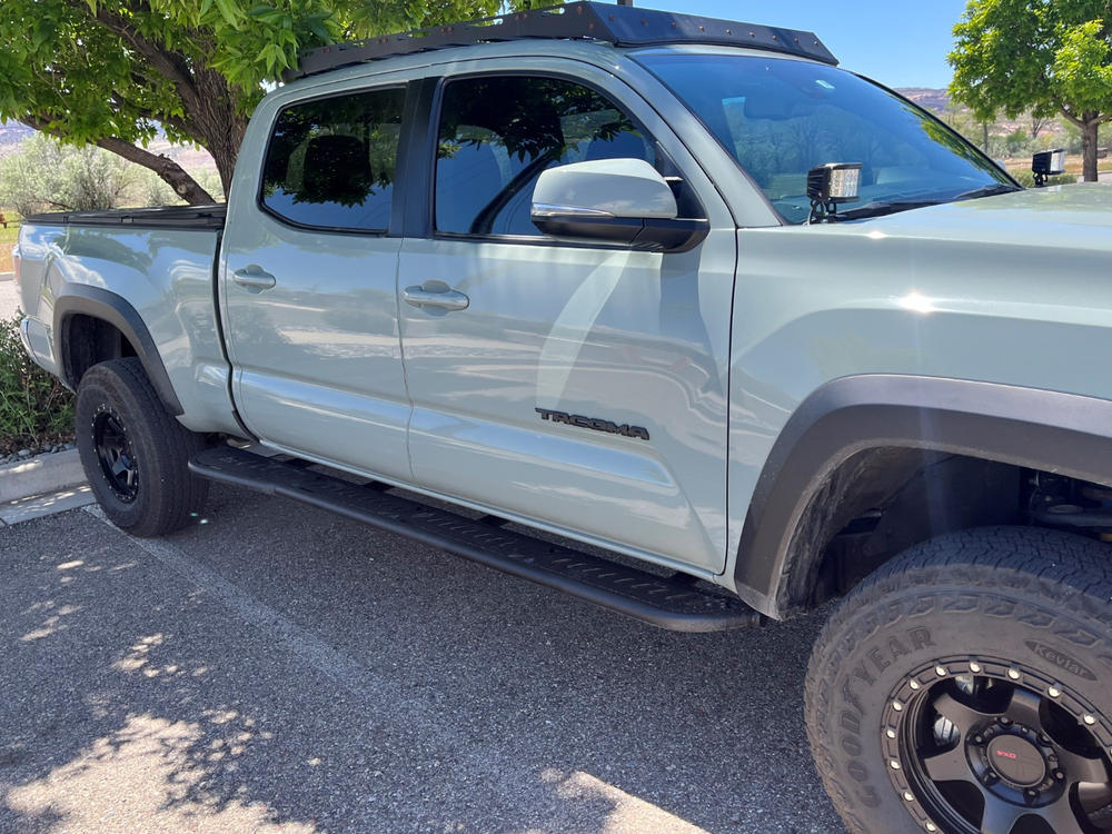 CBI Overland Bolt-On Rock Sliders For Tacoma (2016-2023) - Customer Photo From Tom E.