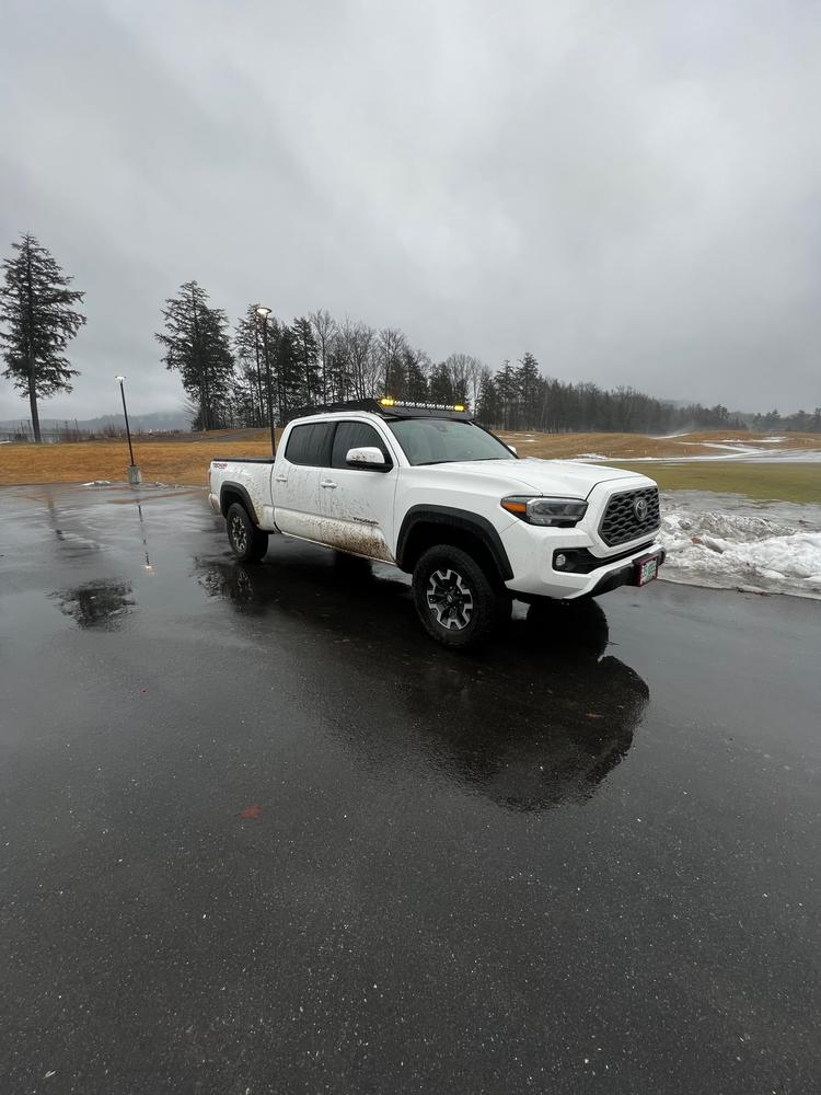 Cali Raised Prinsu Light Bar Kit w/ Dual Function Amber/White - Customer Photo From Dylan w.