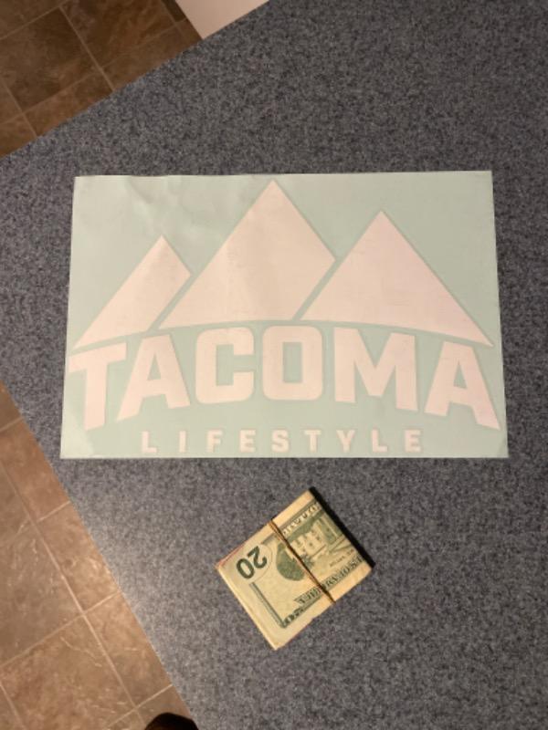 Tacoma Lifestyle Rear Window Decal - Customer Photo From Brandon D.