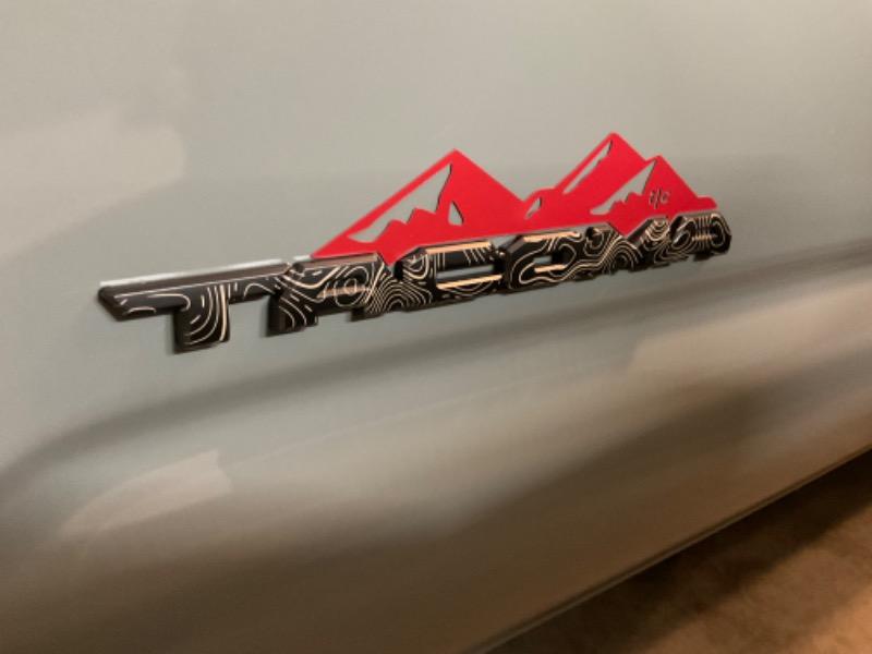 Tactilian Tacoma Badge Mountain Range Magnet (2016+) - Customer Photo From Darin H.