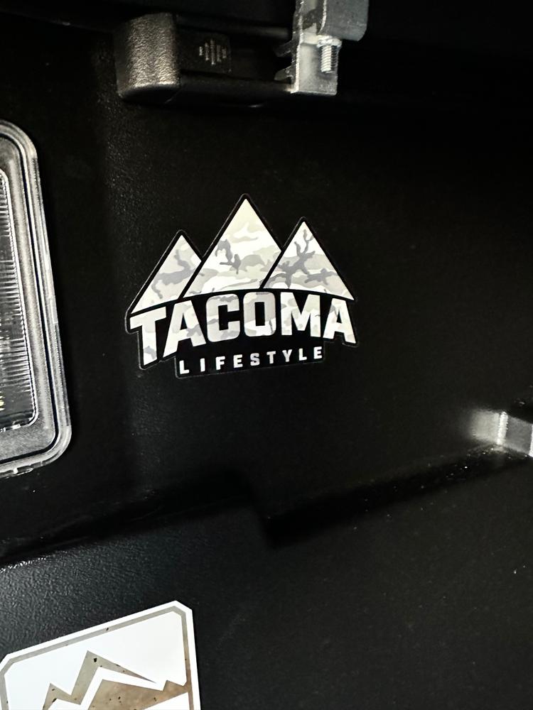 Tacoma Lifestyle Arctic Camo Sticker - Customer Photo From Justin K.