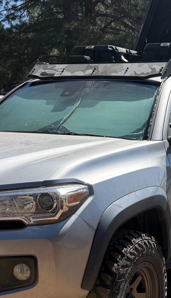 Prinsu Roof Rack Wind Deflector Decal - Customer Photo From JP Harris