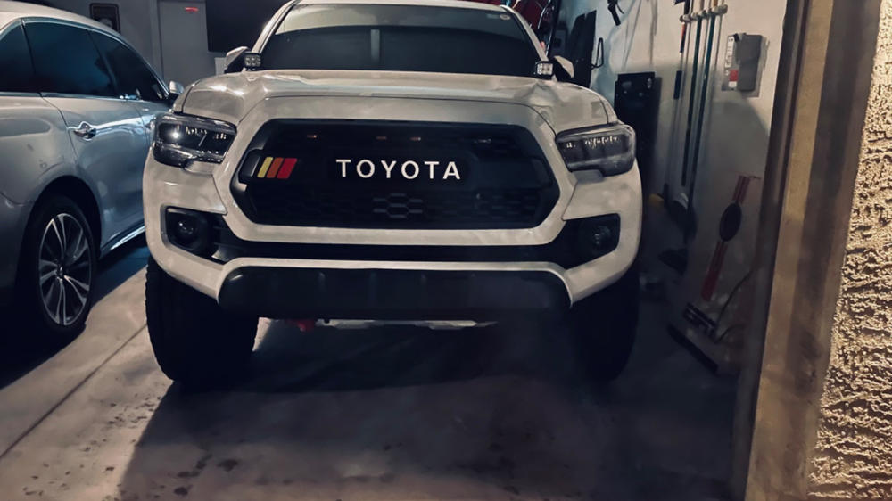 Tufskinz Grille Letter Overlays For Tacoma (2016-2023) - Customer Photo From Baine J.