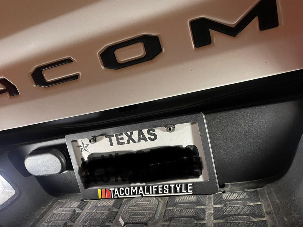 Heritage License Plate Frame For Tacoma - Customer Photo From cade a.