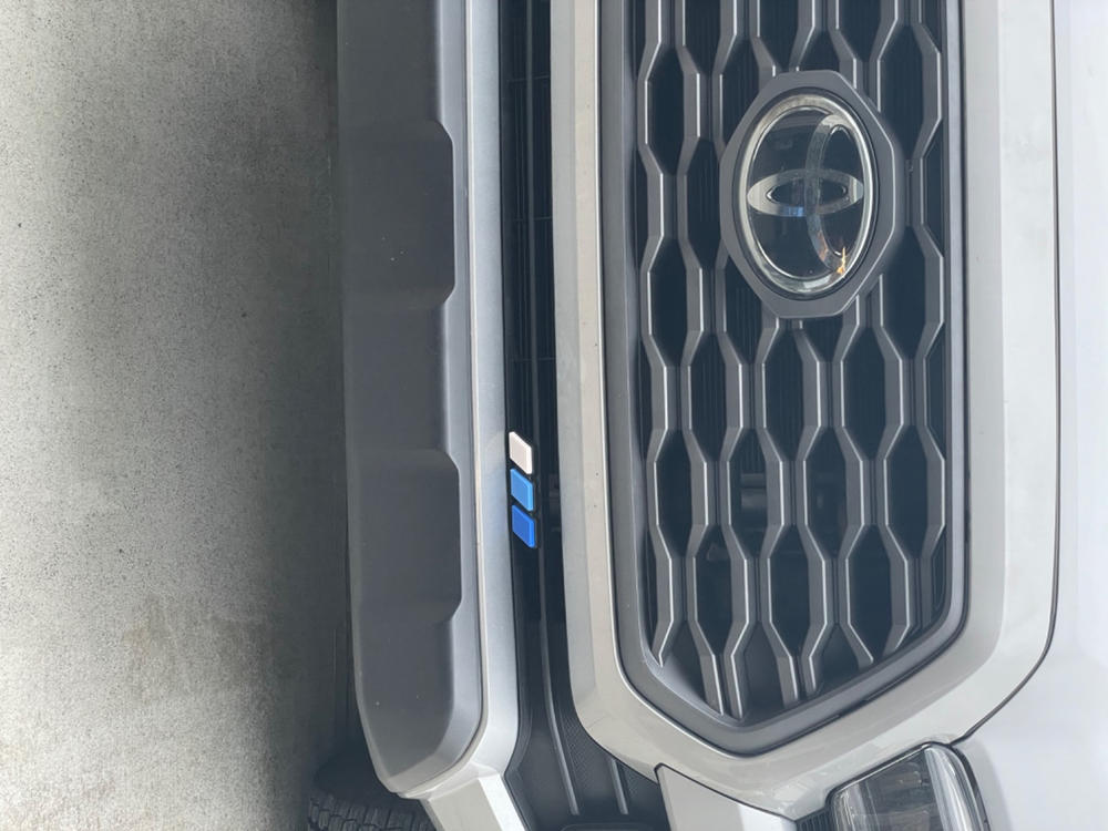 Tri-Color Grille Badge - Customer Photo From Makhija