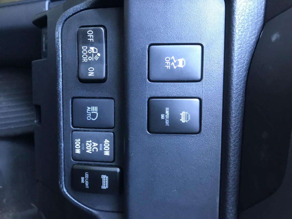 OEM Style Light Switches For Tacoma - Customer Photo From Dennis A.