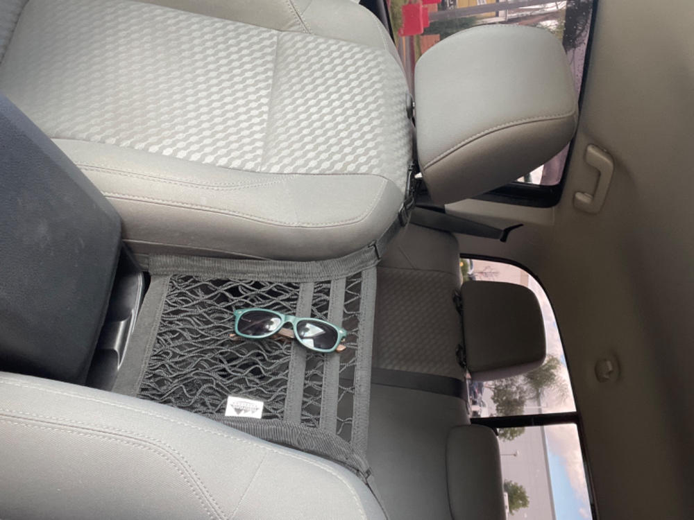 Flatirons Overland Seat Divider Storage Net For Tacoma - Customer Photo From Michael V.