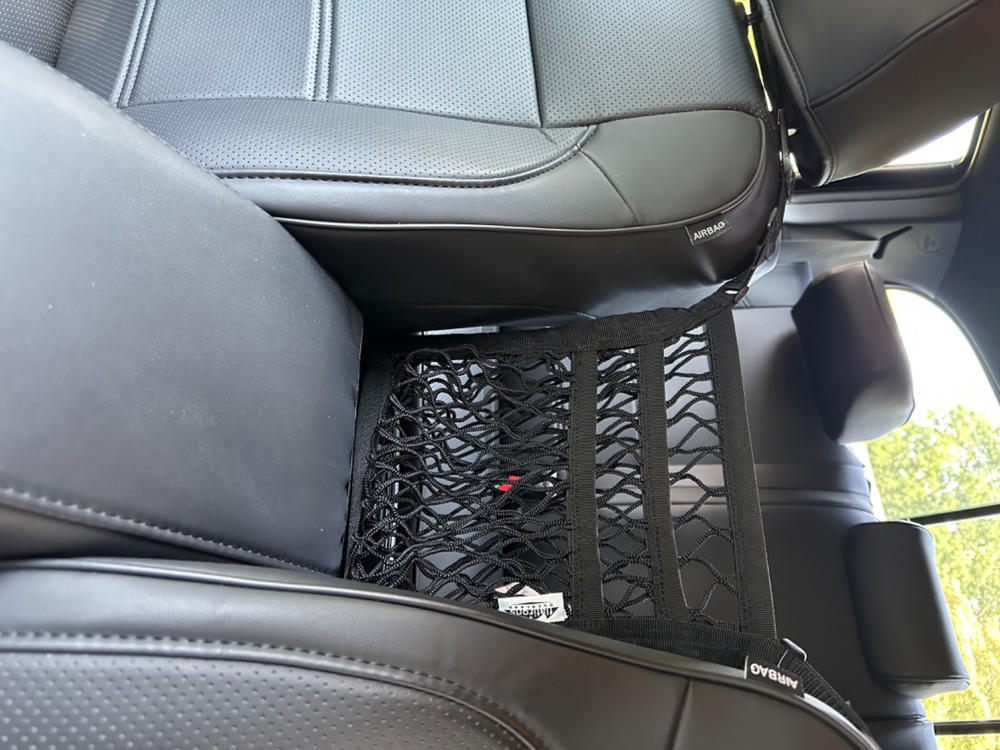 Flatirons Overland Seat Divider Storage Net For Tacoma - Customer Photo From Clay W.