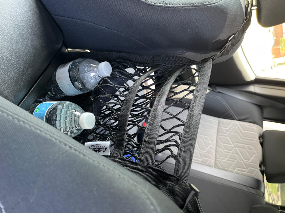 Flatirons Overland Seat Divider Storage Net For Tacoma - Customer Photo From Steve L.