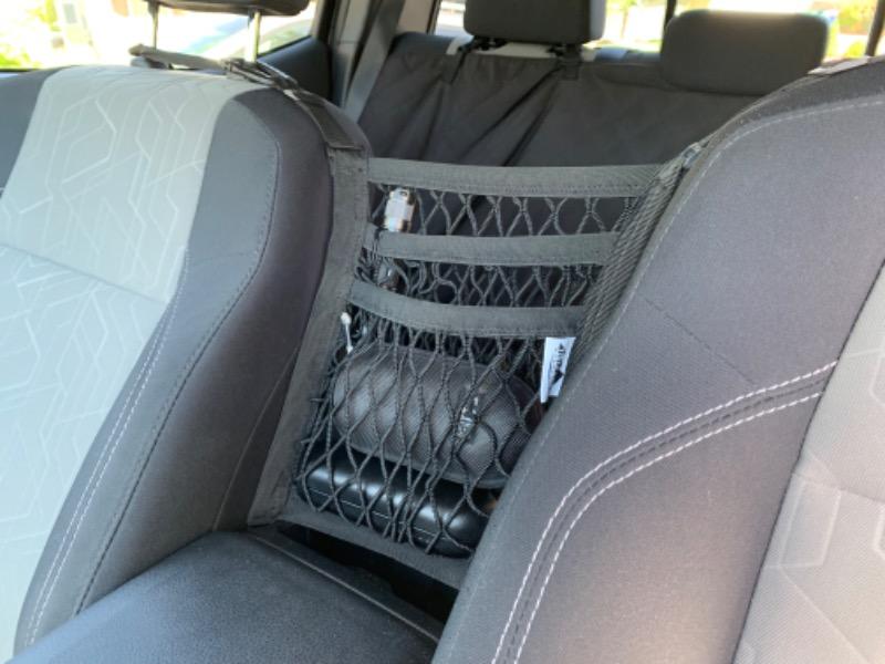 Flatirons Overland Seat Divider Storage Net For Tacoma - Customer Photo From chris j.