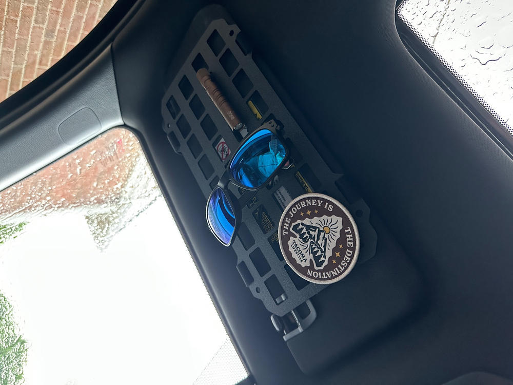 Tactical Sun Visor Molle Panel - Customer Photo From victor cruz