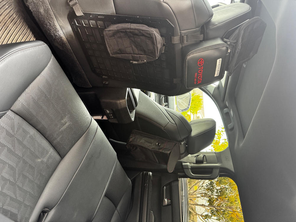 Tactical Molle Seatback Panel - Customer Photo From Cody Anderson