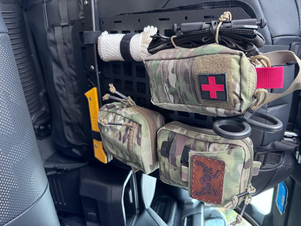Tactical Molle Seatback Panel - Customer Photo From Joshua Kriegel
