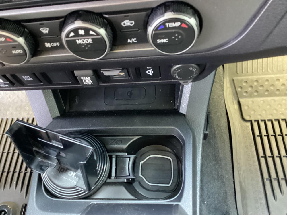 Z Precision Cup Holder For Tacoma (2016-2023) - Customer Photo From Shawn C.