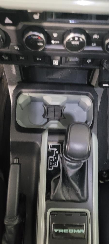 AJT Designs Oversize Cup Holder For Tacoma (2016-2023) - Customer Photo From Steve Hagens