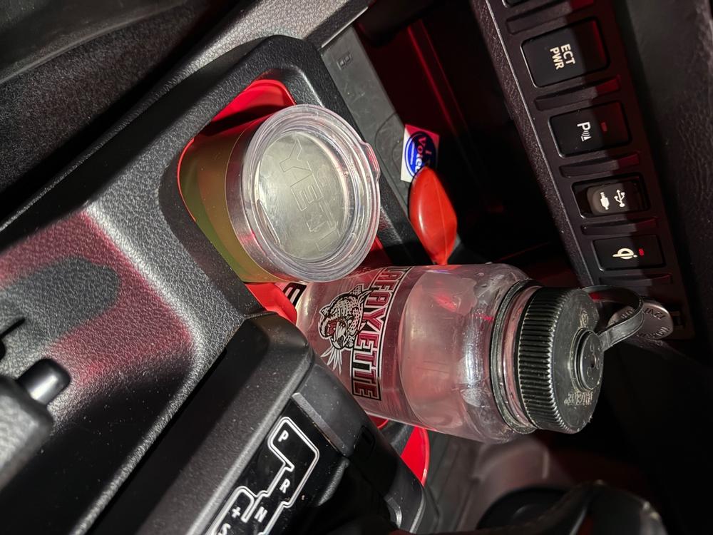 AJT Designs Oversize Cup Holder For Tacoma (2016-2023) - Customer Photo From Michael Weeks