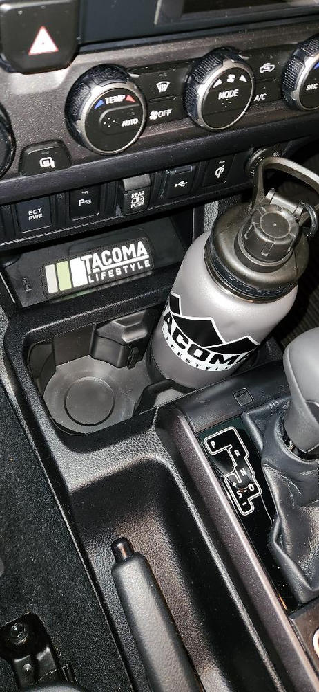 AJT Designs Oversize Cup Holder For Tacoma (2016-2023) - Customer Photo From Tye W.