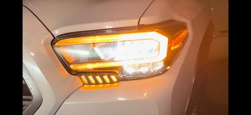 Headlight Trim Dynamic Lights For Tacoma (2016-2023) - Customer Photo From Adolfo Jimenez