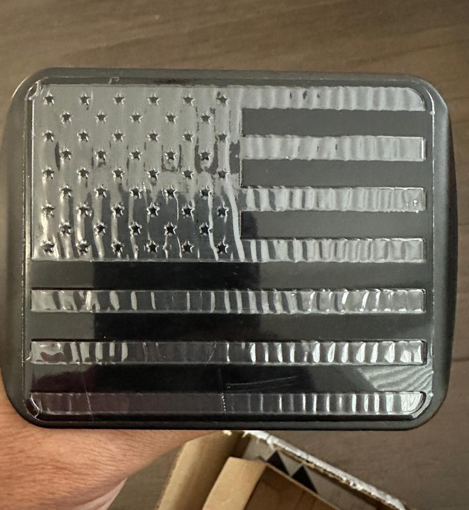 American Flag Hitch Cover - Customer Photo From Andrew A.