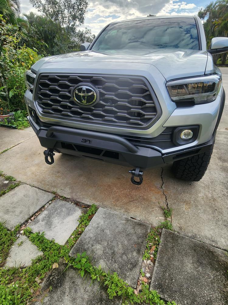 Body Armor Hiline Front Winch Bumper For Tacoma (2016-2023) - Customer Photo From Heather G