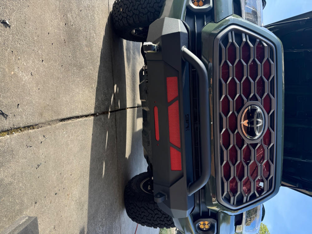 Body Armor Hiline Front Winch Bumper For Tacoma (2016-2023) - Customer Photo From MICHAEL A.
