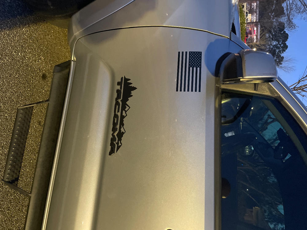 Tacoma Lifestyle Mountain Range Decal For Tacoma (2016-2024) - Customer Photo From Michael Jenkins