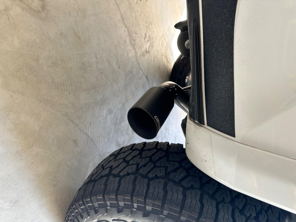 Carven Exhaust 3.5L Cat-Back Ceramic Coated Black 4.0” Single Tip For Tacoma (2016-2022) - Customer Photo From Matt W.