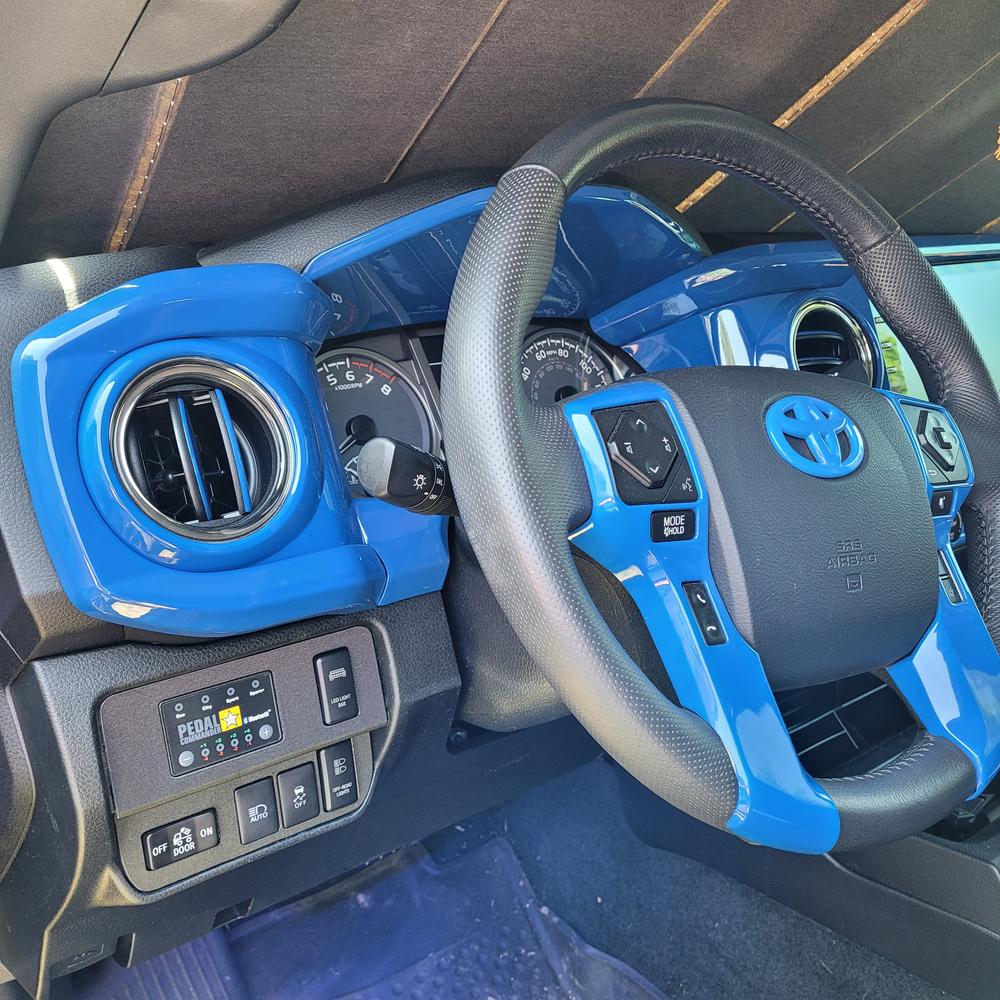 Center Console Overlays For Tacoma (2016-2023) - Customer Photo From Zuse