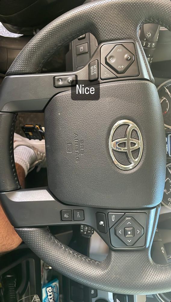 Meso Customs Steering Wheel Blackout Surround For Tacoma (2016-2023) - Customer Photo From Alex K.