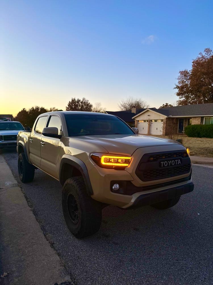 Form Lighting Sequential Amber LED Projector Headlights For Tacoma (2016-2023) - Customer Photo From Chandler Fleming 