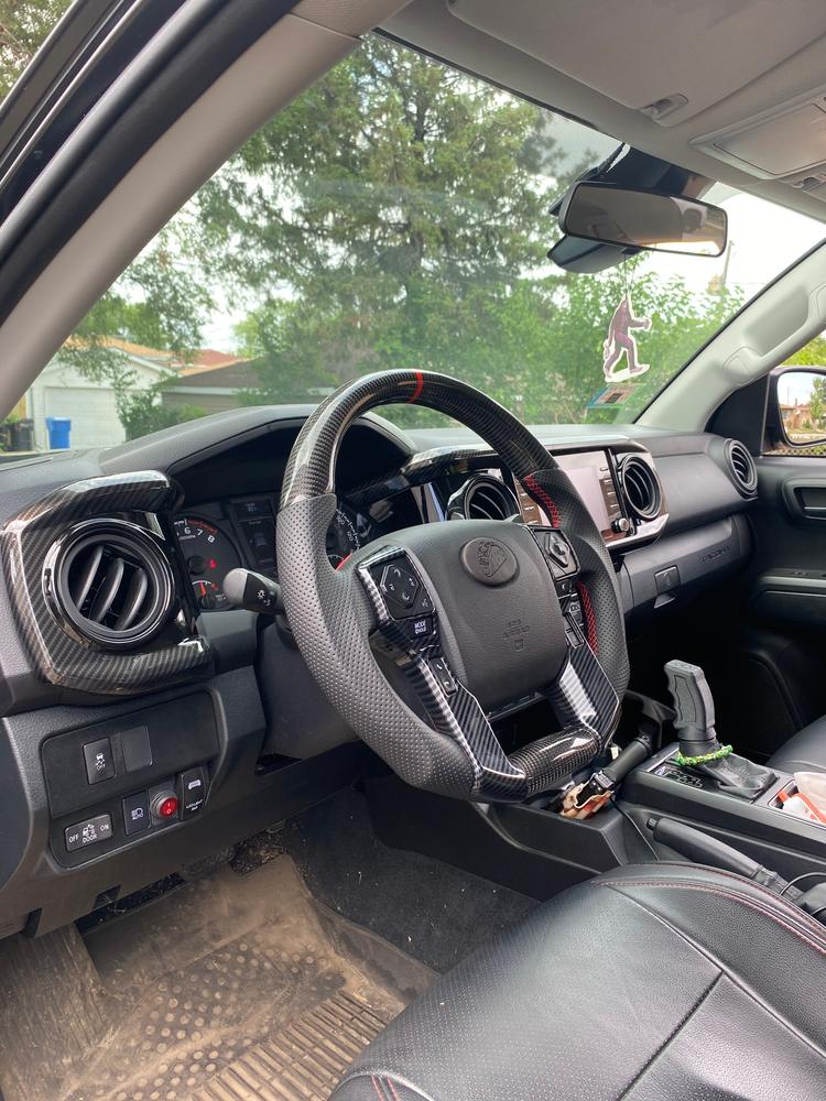 Carbon Fiber Steering Wheel For Tacoma (2012-2023) - Customer Photo From John wick 