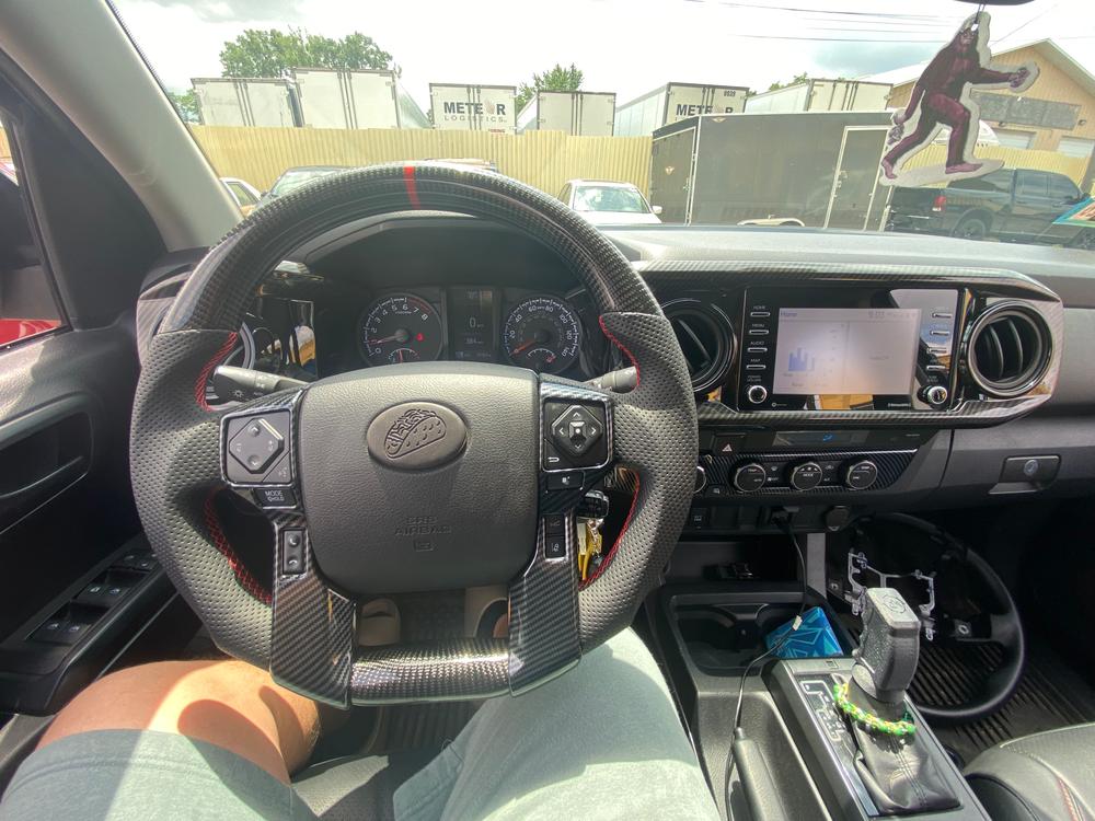 Carbon Fiber Steering Wheel For Tacoma (2012-2023) - Customer Photo From John wick 