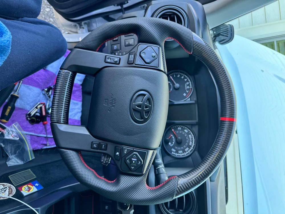 Carbon Fiber Steering Wheel For Tacoma (2016-2023) - Customer Photo From Mitchell North